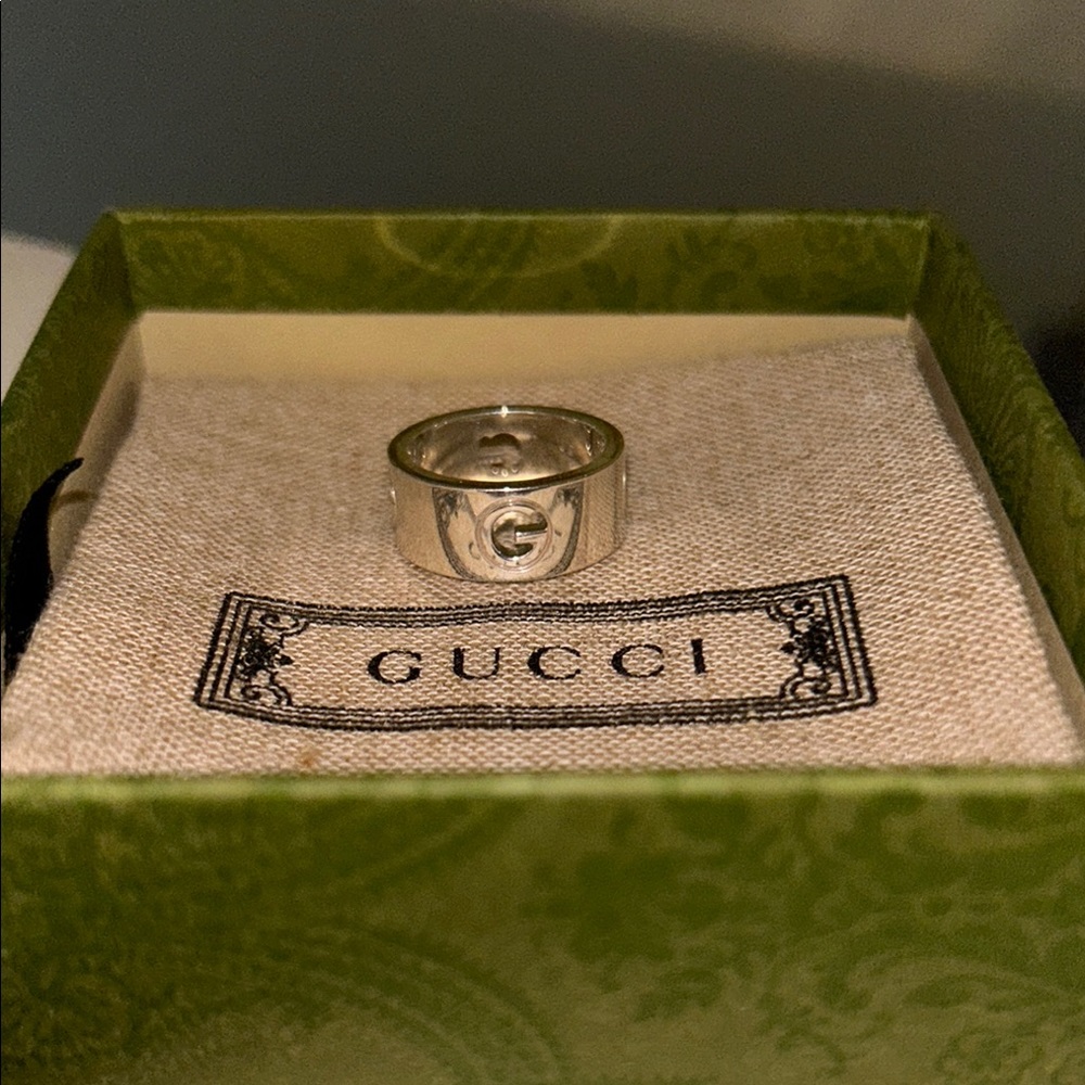 Gucci Silver Band Ring